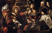 SERODINE, Giovanni Christ among the Doctors oil painting reproduction